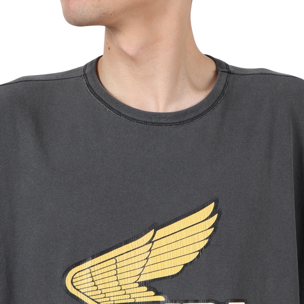 クリフメイヤー（KRIFF MAYER）（メンズ、レディース）HONDAコラボTシャツ WING 2457201:17:CHARCOAL
