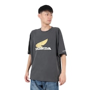 (メンズ、レディース)HONDAコラボTシャツ WING 2457201:17:CHARCOAL