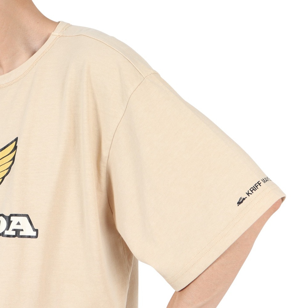 クリフメイヤー（KRIFF MAYER）（メンズ、レディース）HONDAコラボTシャツ WING 2457201:20:BEIGE