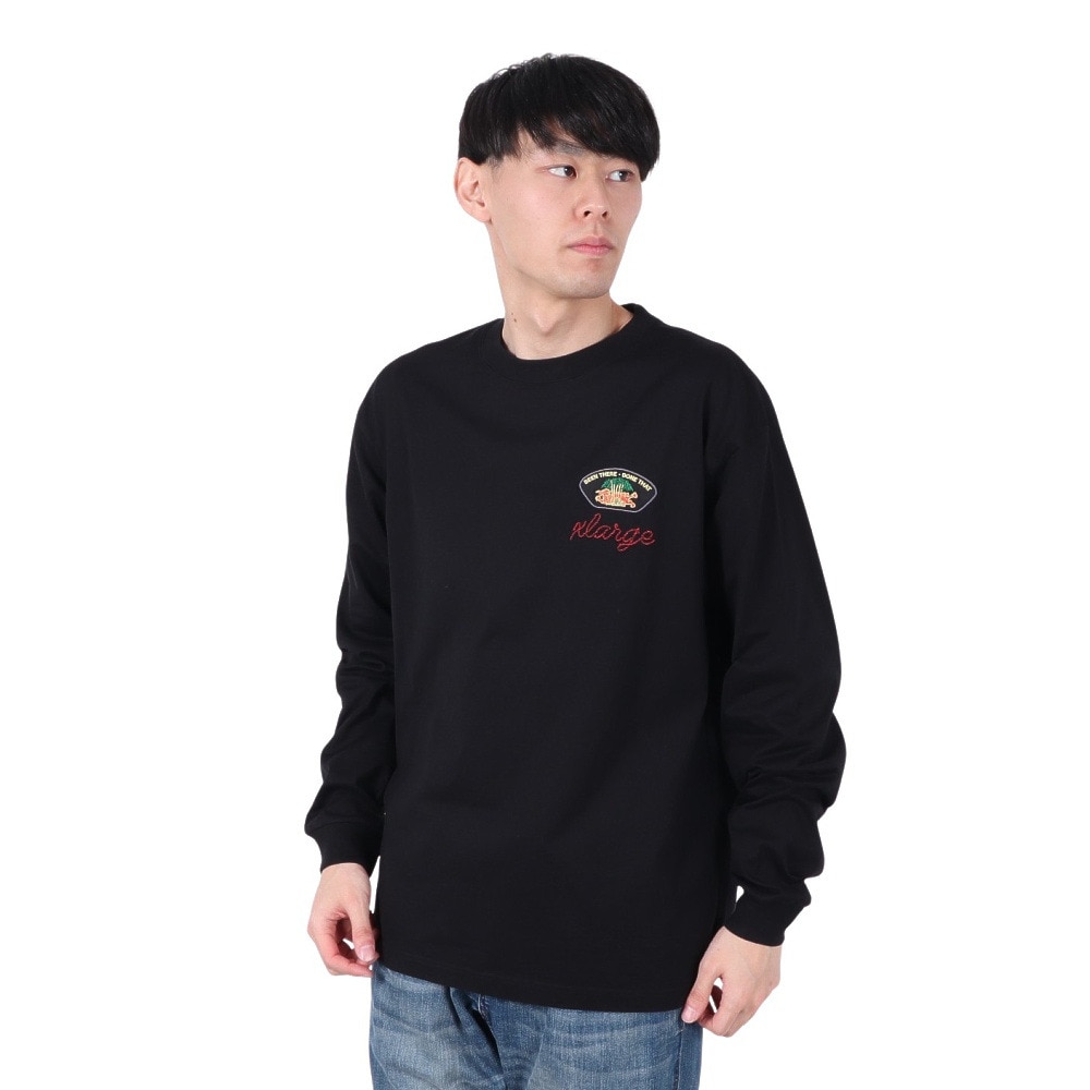 エクストララージ（XLARGE）（メンズ）PEACE SQUAD 長袖Tシャツ 101251011004-BLACK