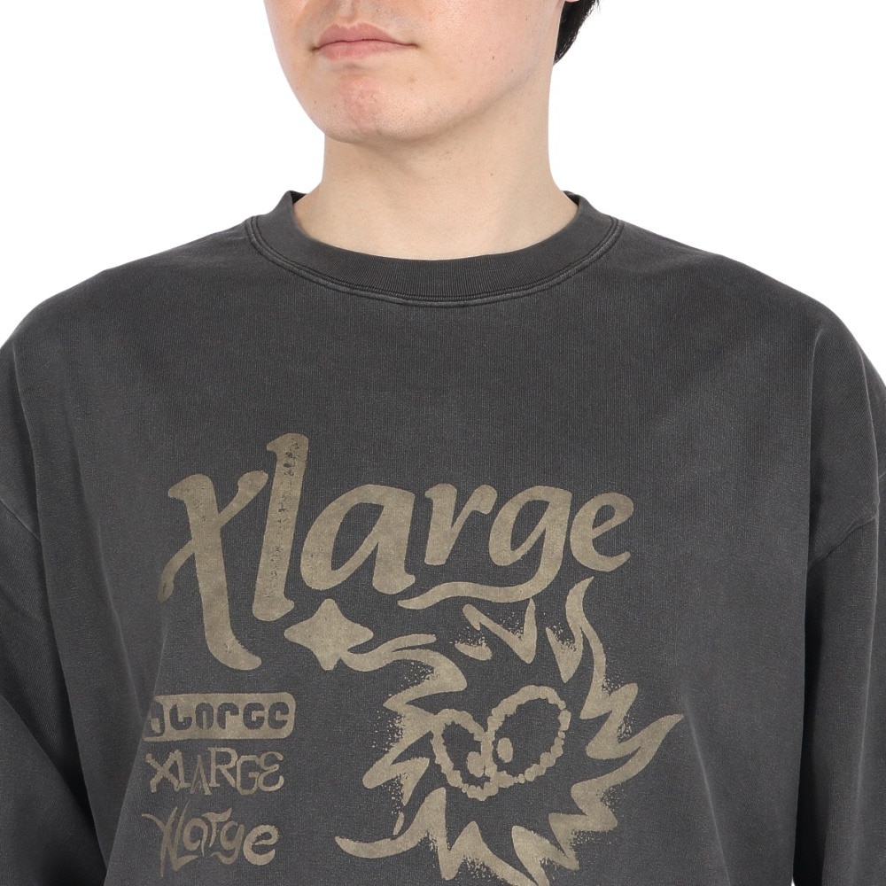 エクストララージ（XLARGE）（メンズ）COMMUNITY SPIRIT 長袖Tシャツ 101251011005-BLACK