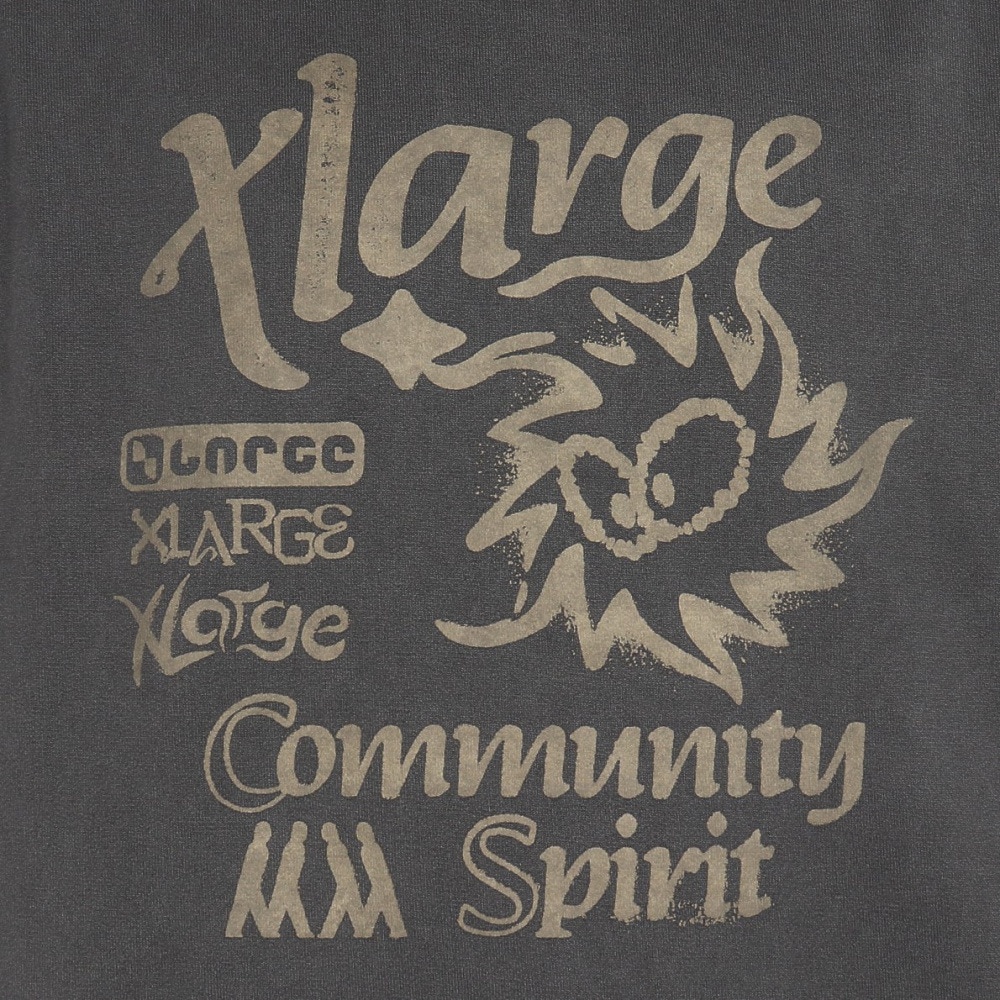 エクストララージ（XLARGE）（メンズ）COMMUNITY SPIRIT 長袖Tシャツ 101251011005-BLACK