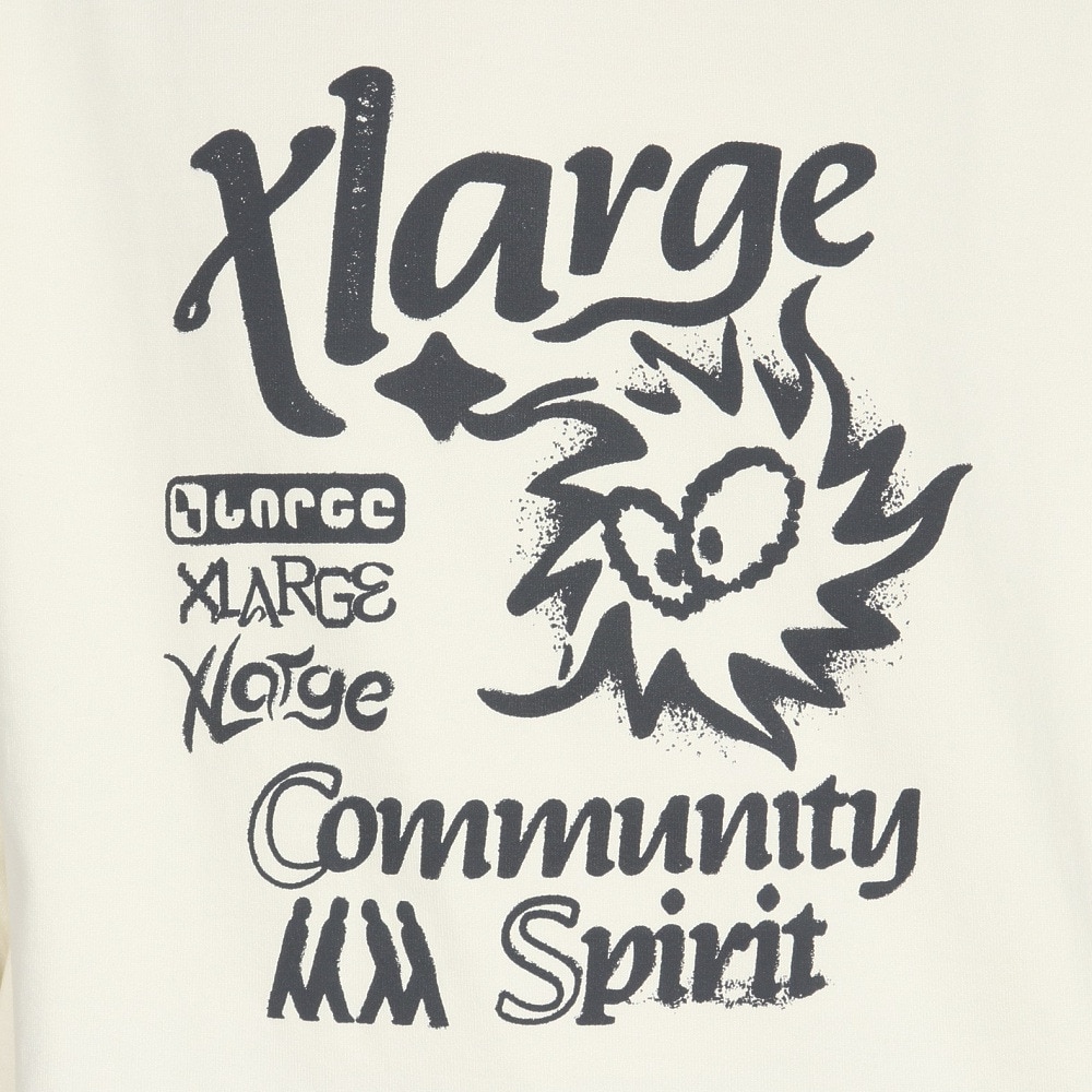 エクストララージ（XLARGE）（メンズ）COMMUNITY SPIRIT 長袖Tシャツ 101251011005-OFF WHITE