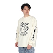 (メンズ)COMMUNITY SPIRIT 長袖Tシャツ 101251011005-OFF WHITE
