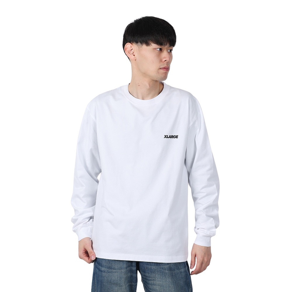 エクストララージ（XLARGE）（メンズ）BACKSIDE OG 長袖Tシャツ 101251011006-WHITE