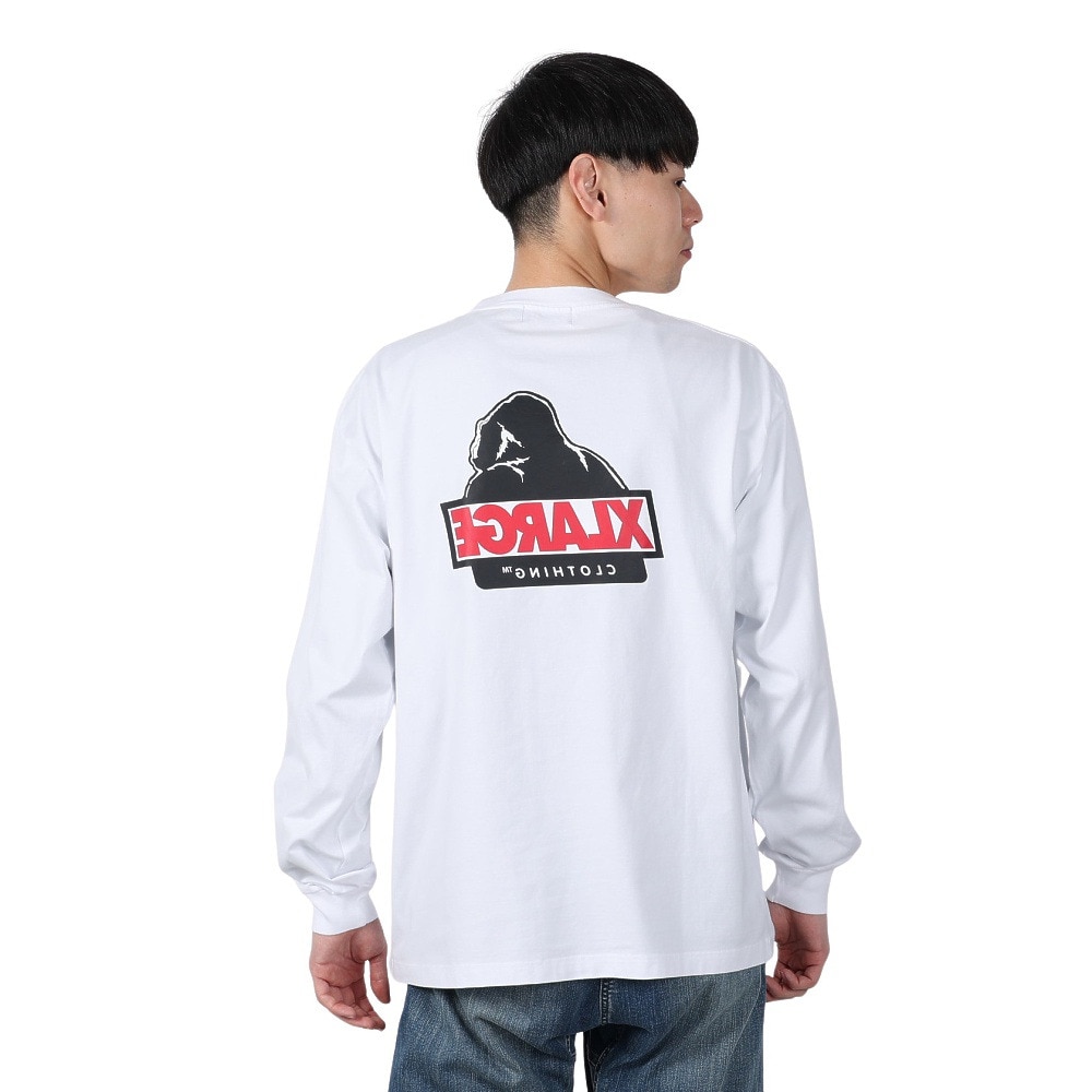 エクストララージ（XLARGE）（メンズ）BACKSIDE OG 長袖Tシャツ 101251011006-WHITE