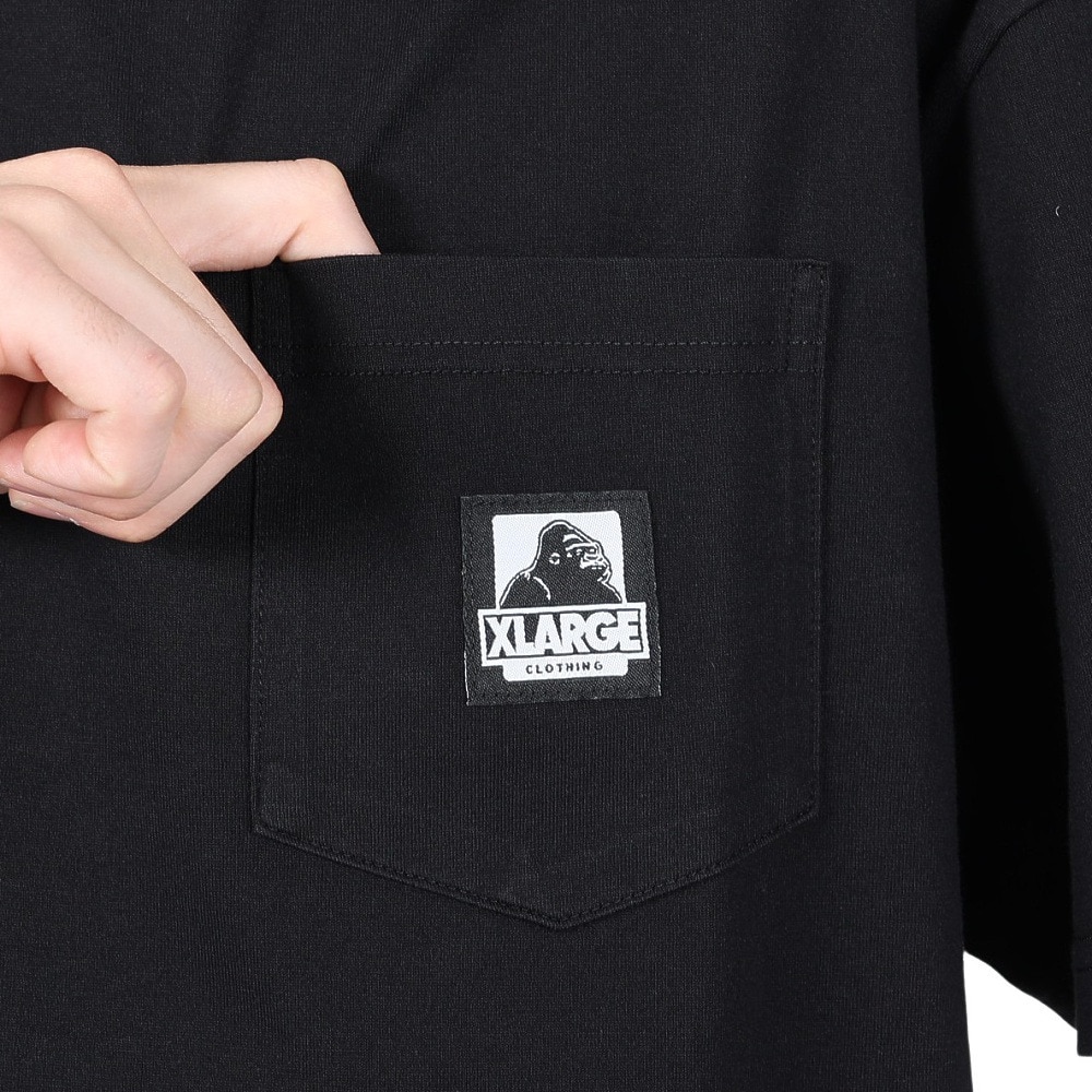 エクストララージ（XLARGE）（メンズ）OG TAG 半袖ポケットTシャツ 101251011007-BLACK