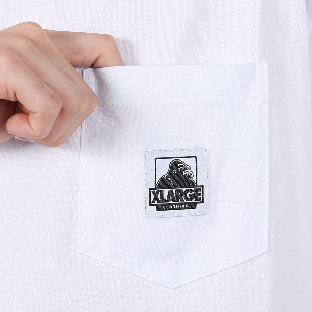 エクストララージ（XLARGE）（メンズ）OG TAG 半袖ポケットTシャツ 101251011007-WHITE
