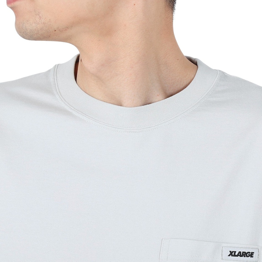 エクストララージ（XLARGE）（メンズ）スタンダード ロゴ タグ ポケット 長袖 Tシャツ 101251011008-GREY