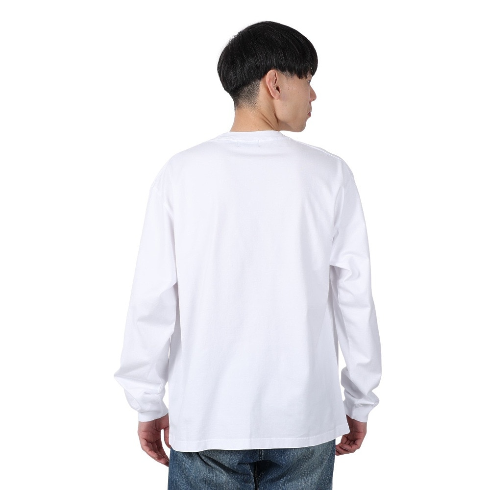 エクストララージ（XLARGE）（メンズ）STANDARD LOGO TAG 長袖ポケットTシャツ 101251011008-WHITE