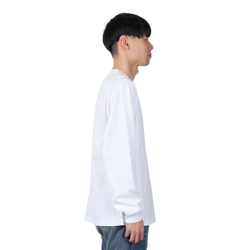 エクストララージ（XLARGE）（メンズ）STANDARD LOGO TAG 長袖ポケットTシャツ 101251011008-WHITE