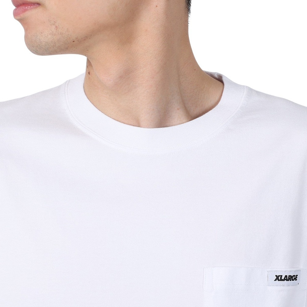 エクストララージ（XLARGE）（メンズ）STANDARD LOGO TAG 長袖ポケットTシャツ 101251011008-WHITE