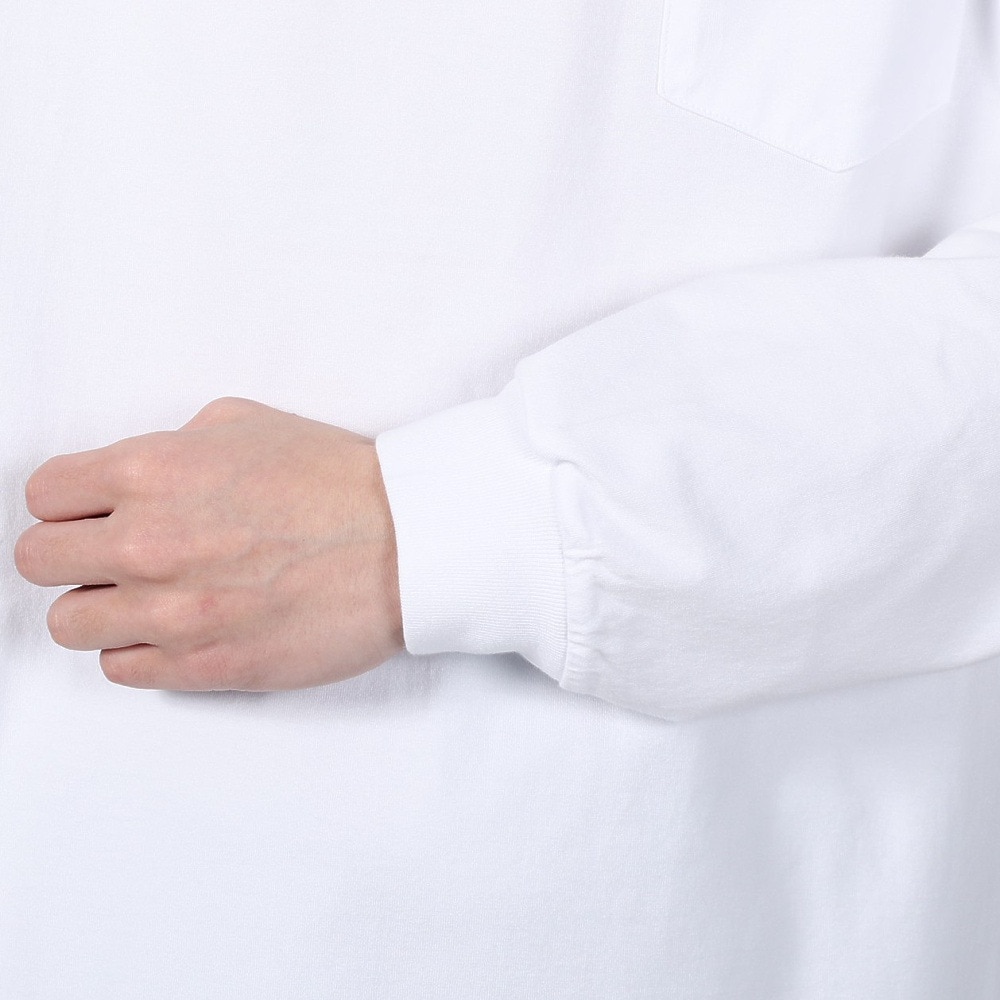 エクストララージ（XLARGE）（メンズ）STANDARD LOGO TAG 長袖ポケットTシャツ 101251011008-WHITE