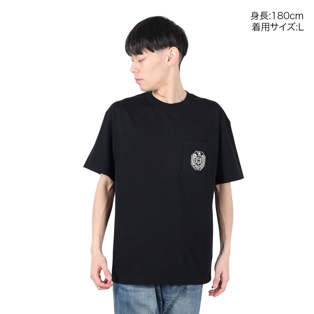 エクストララージ（XLARGE）（メンズ）EAGLE 半袖ポケットTシャツ 101251011016-BLACK
