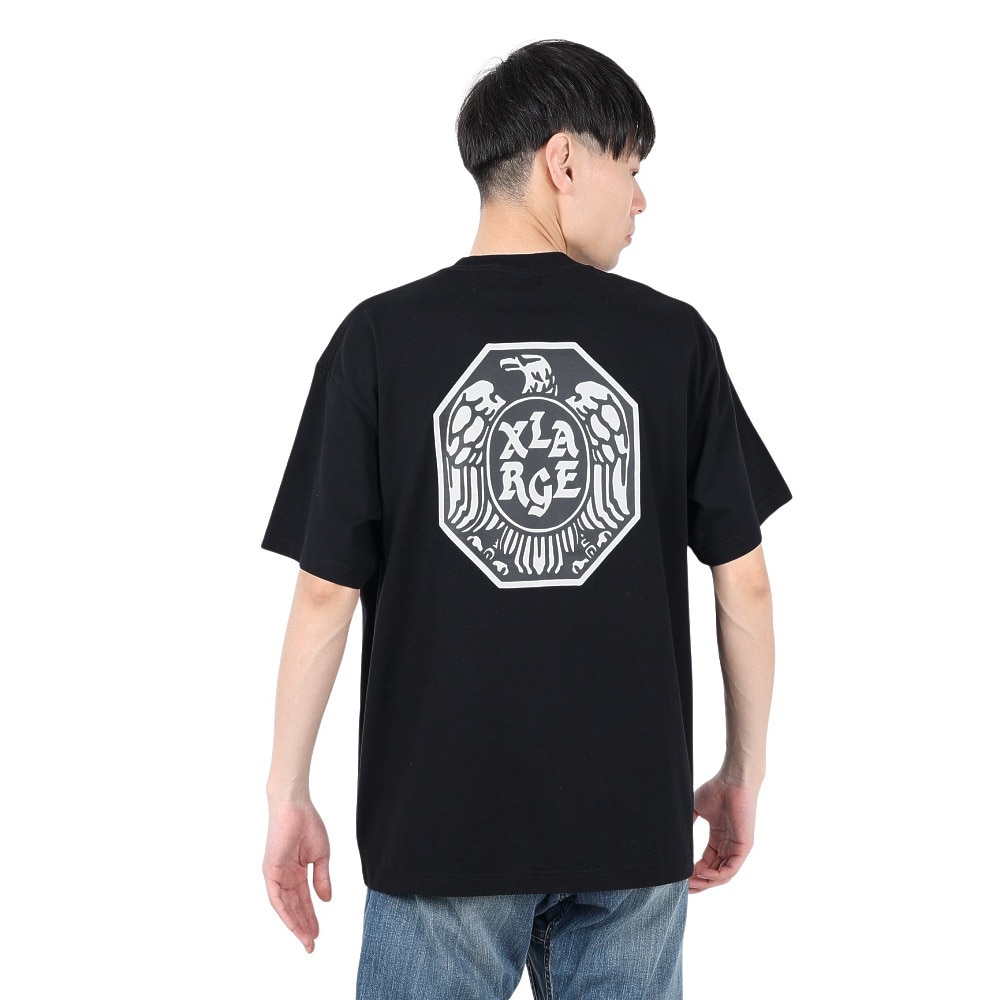 エクストララージ（XLARGE）（メンズ）EAGLE 半袖ポケットTシャツ 101251011016-BLACK