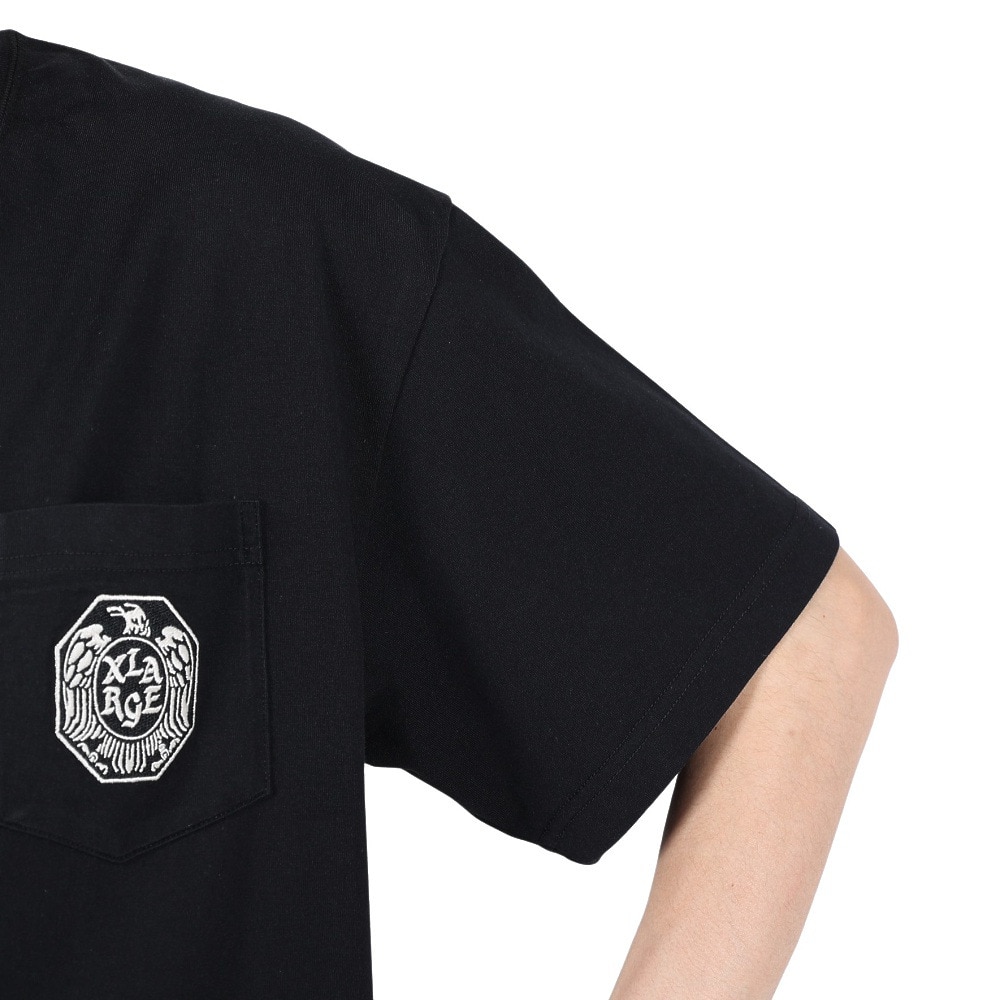 エクストララージ（XLARGE）（メンズ）EAGLE 半袖ポケットTシャツ 101251011016-BLACK