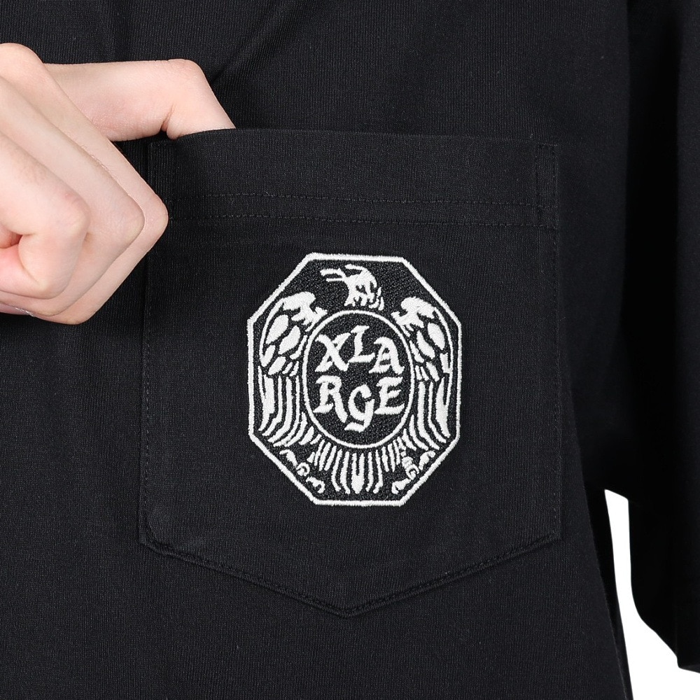 エクストララージ（XLARGE）（メンズ）EAGLE 半袖ポケットTシャツ 101251011016-BLACK