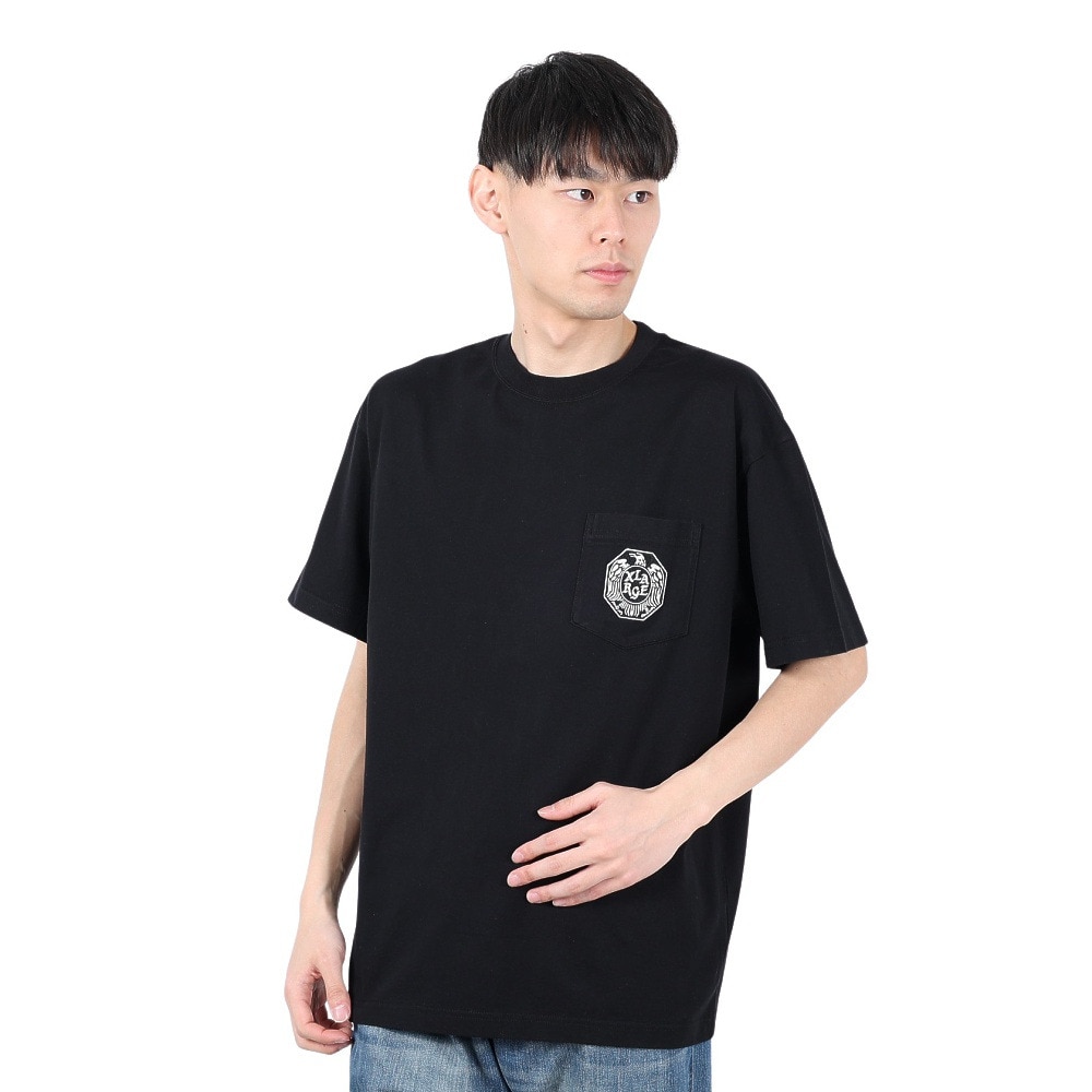 エクストララージ（XLARGE）（メンズ）EAGLE 半袖ポケットTシャツ 101251011016-BLACK