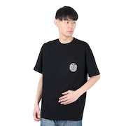 (メンズ)EAGLE 半袖ポケットTシャツ 101251011016-BLACK
