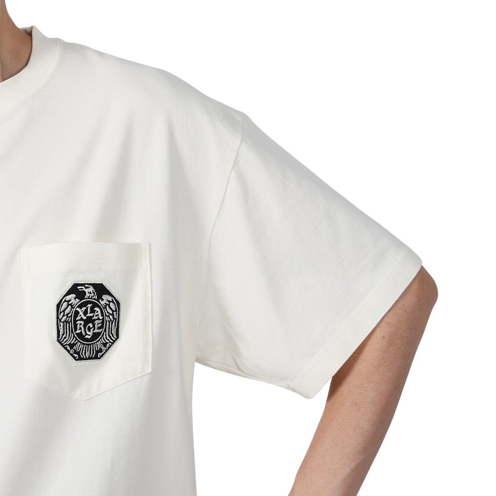 エクストララージ（XLARGE）（メンズ）EAGLE 半袖ポケットTシャツ 101251011016-OFF WHITE