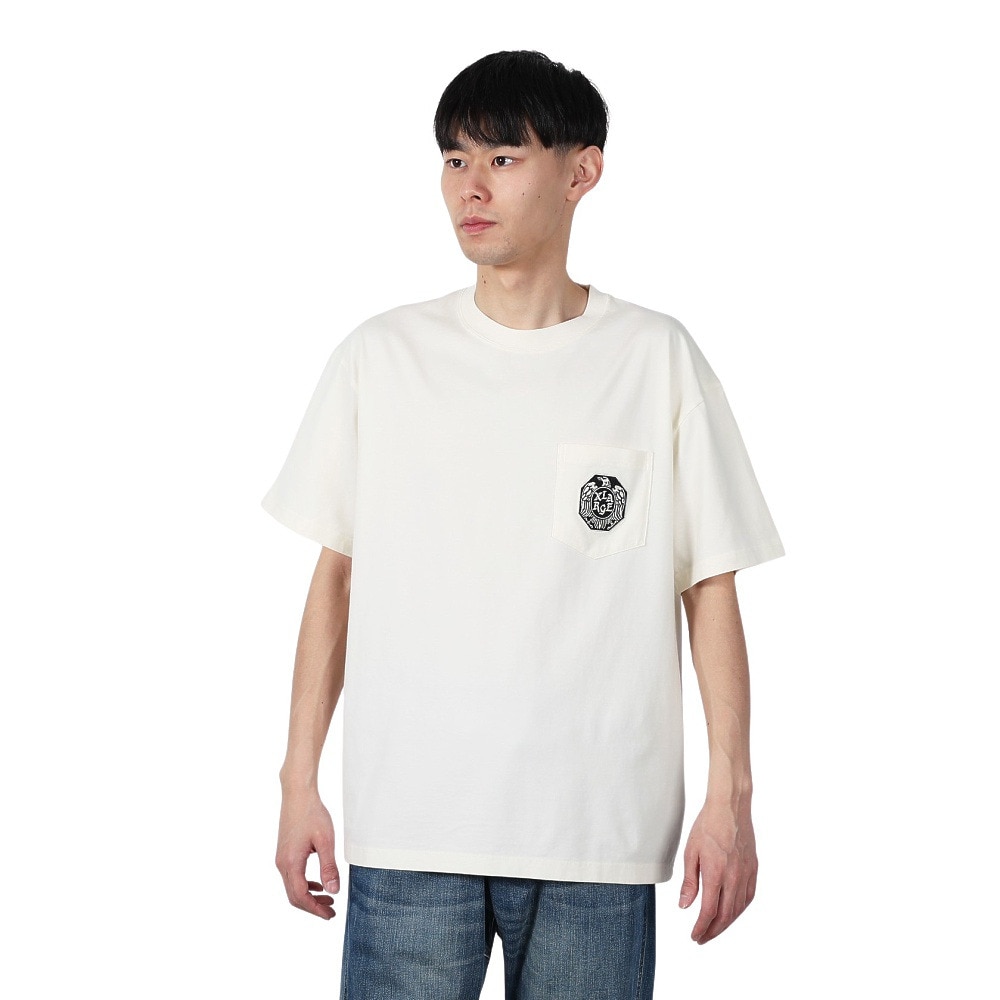 エクストララージ（XLARGE）（メンズ）EAGLE 半袖ポケットTシャツ 101251011016-OFF WHITE