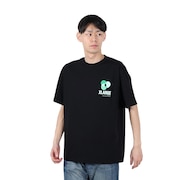 (メンズ)VISUAL TECHNOLOGIES 半袖Tシャツ 101251011019-BLACK
