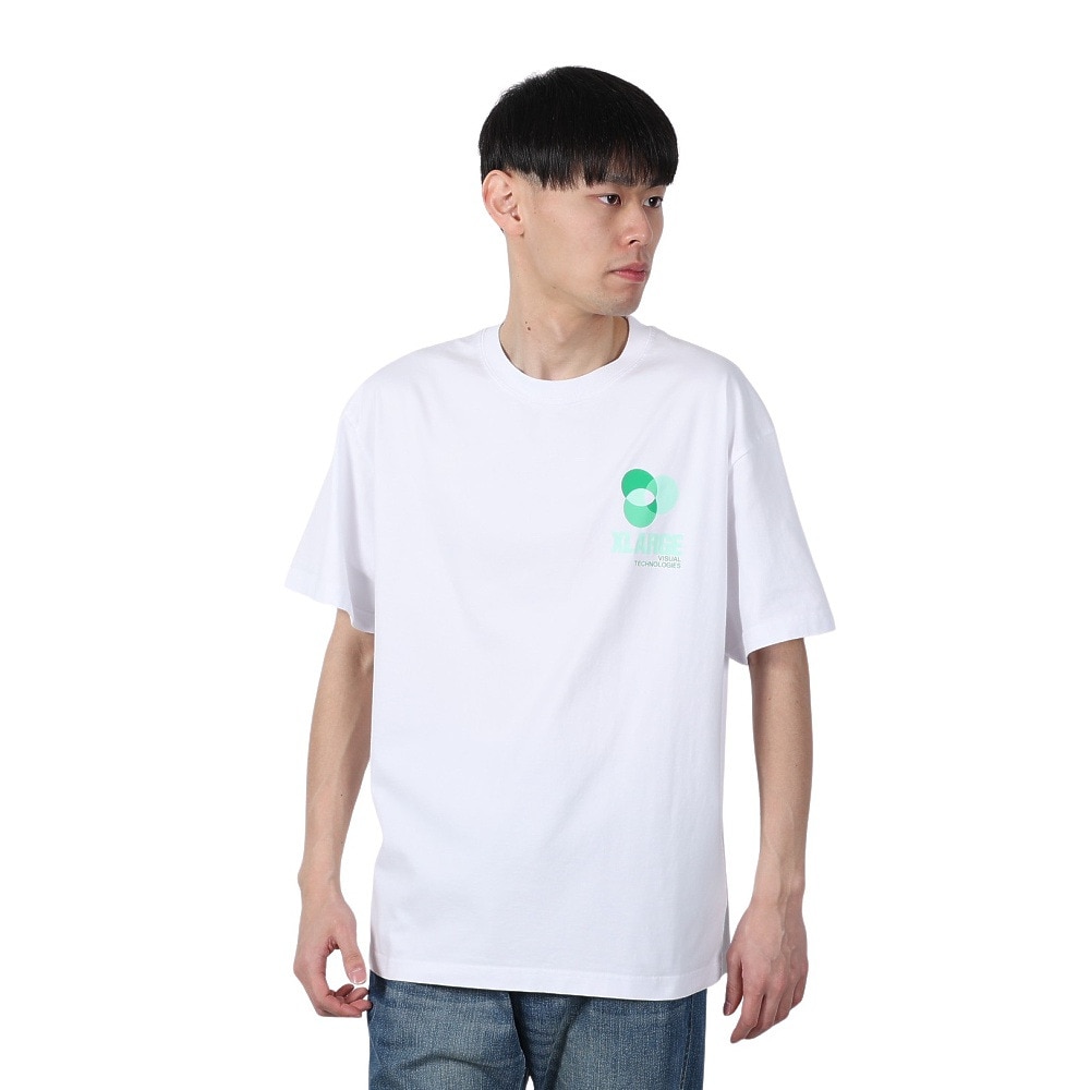 エクストララージ（XLARGE）（メンズ）VISUAL TECHNOLOGIES 半袖Tシャツ 101251011019-WHITE