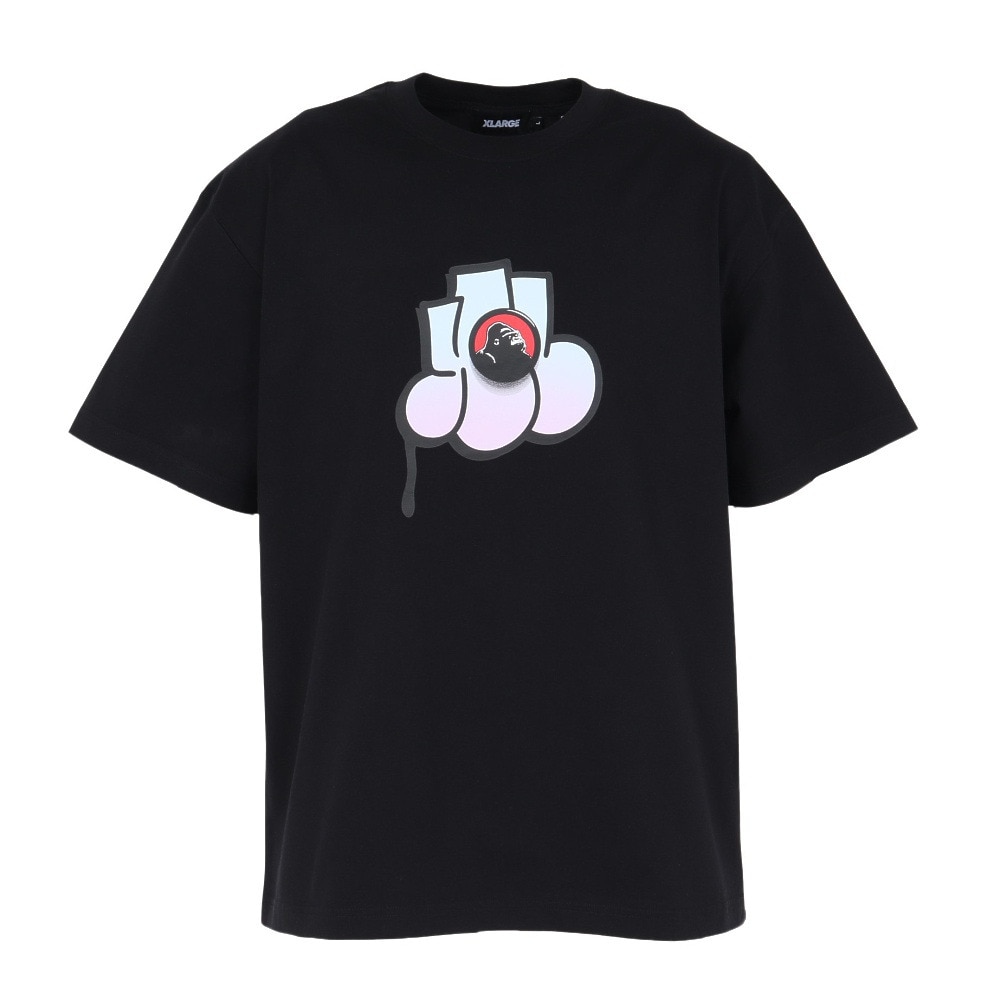 エクストララージ（XLARGE）（メンズ）THROW UP 半袖Tシャツ 101251011026-BLACK