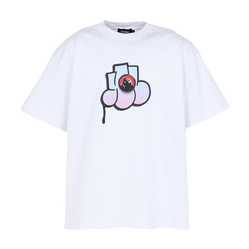 エクストララージ（XLARGE）（メンズ）THROW UP 半袖Tシャツ 101251011026-WHITE