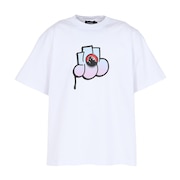 (メンズ)THROW UP 半袖Tシャツ 101251011026-WHITE