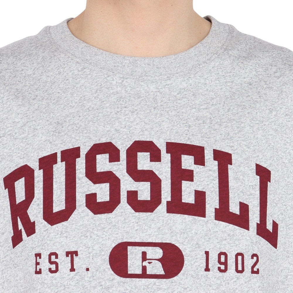 ラッセル（RUSSELL）（メンズ）88/12カレッジロゴ ロングTシャツ RBM25ES0004 MGRY