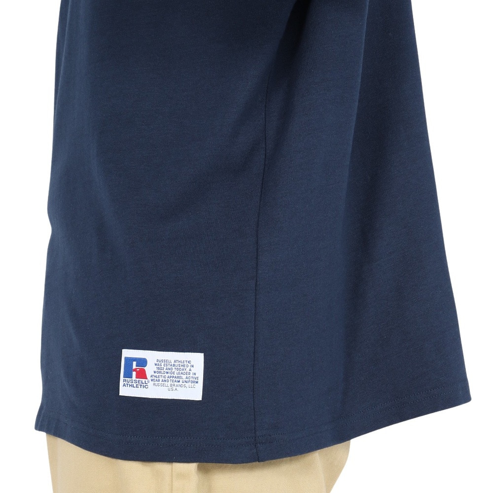 ラッセル（RUSSELL）（メンズ）88/12カレッジロゴ ロングTシャツ RBM25ES0004 NVY