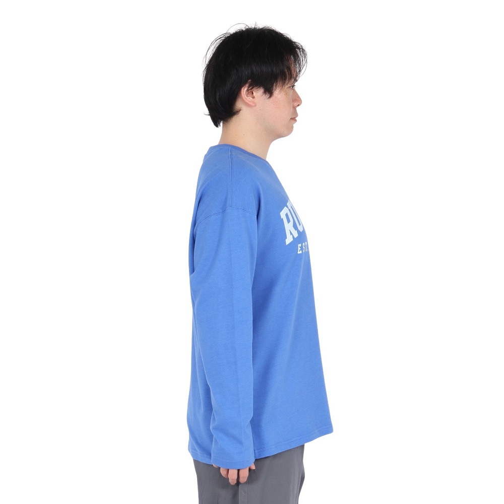 ラッセル（RUSSELL）（メンズ）88/12 カレッジロゴ 長袖Tシャツ RBM25ES0004 RBLU