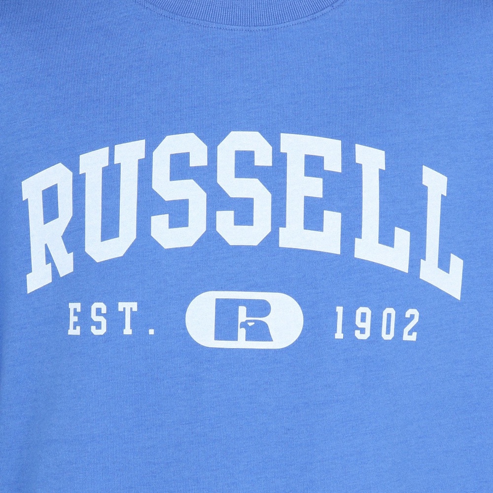 ラッセル（RUSSELL）（メンズ）88/12 カレッジロゴ 長袖Tシャツ RBM25ES0004 RBLU