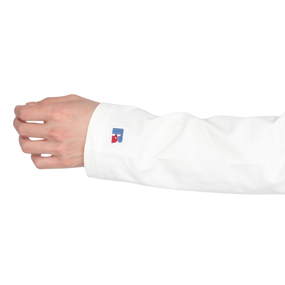 ラッセル（RUSSELL）（メンズ）88/12カレッジロゴ ロングTシャツ RBM25ES0004 WHT