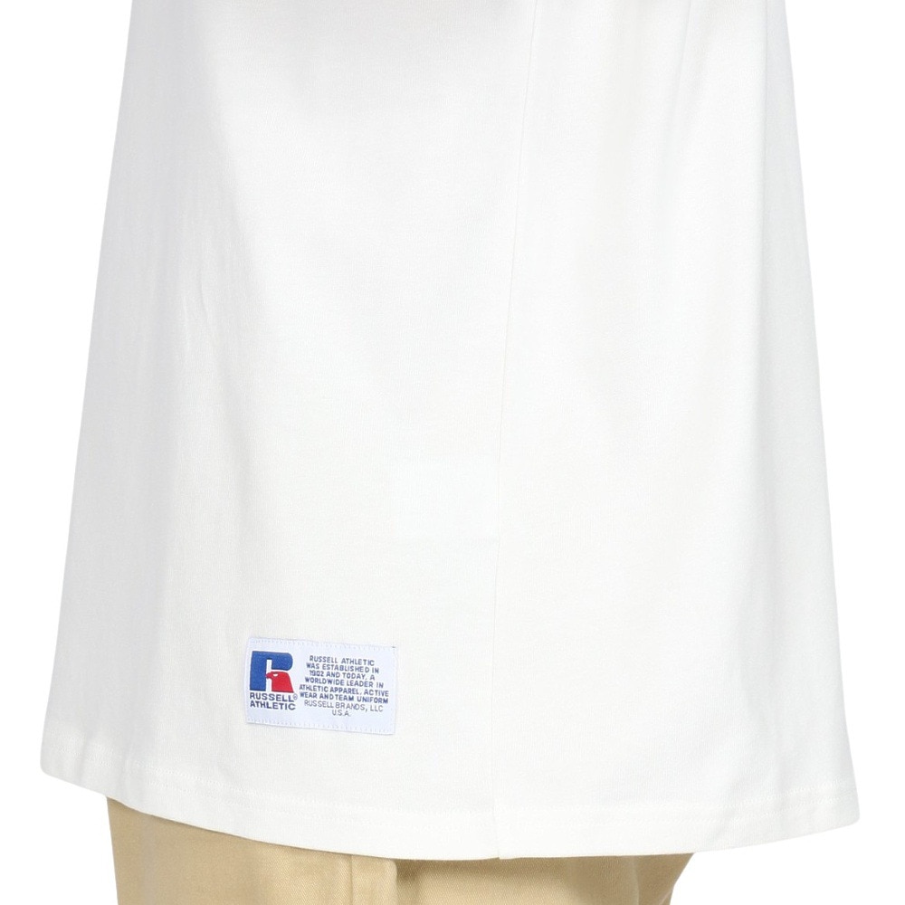 ラッセル（RUSSELL）（メンズ）88/12カレッジロゴ ロングTシャツ RBM25ES0004 WHT