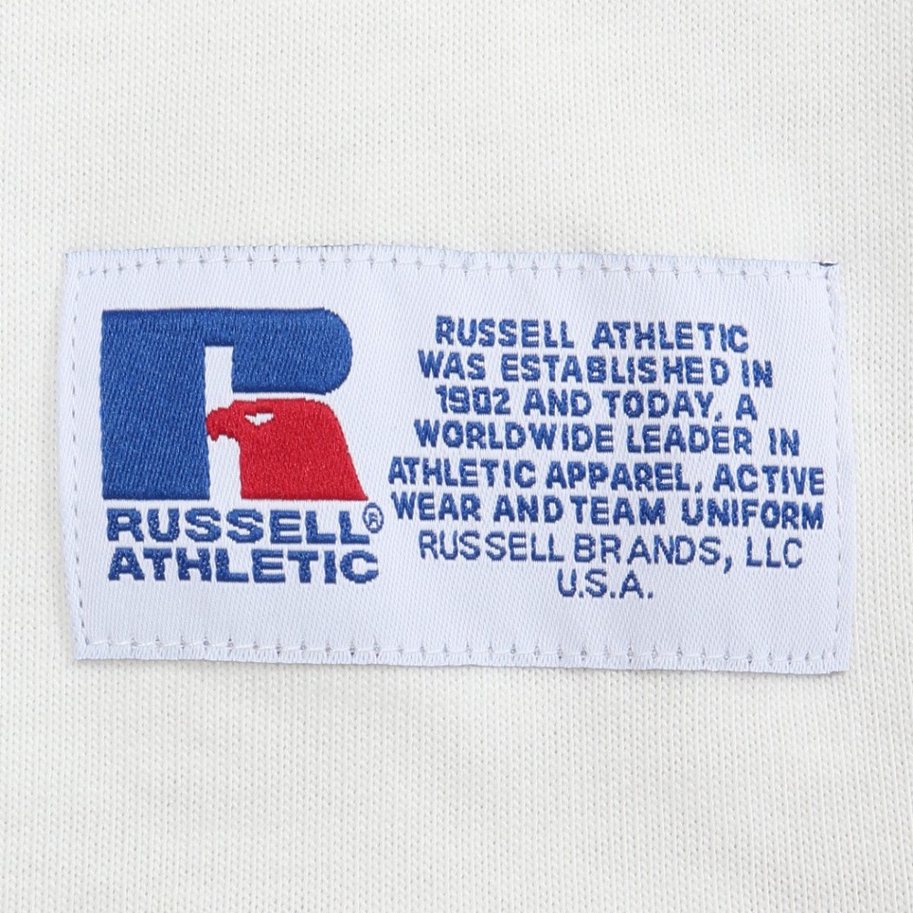 ラッセル（RUSSELL）（メンズ）88/12カレッジロゴ ロングTシャツ RBM25ES0004 WHT