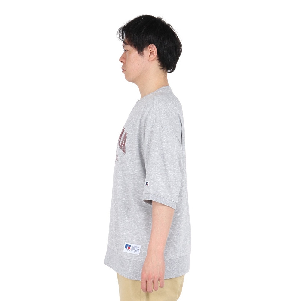 ラッセル（RUSSELL）（メンズ）ミニ裏毛スウェットTシャツ RBM25S0013 MGRY
