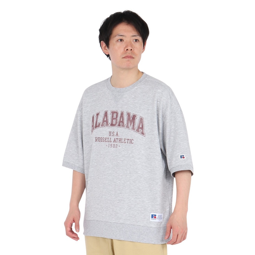 ラッセル（RUSSELL）（メンズ）ミニ裏毛スウェットTシャツ RBM25S0013 MGRY