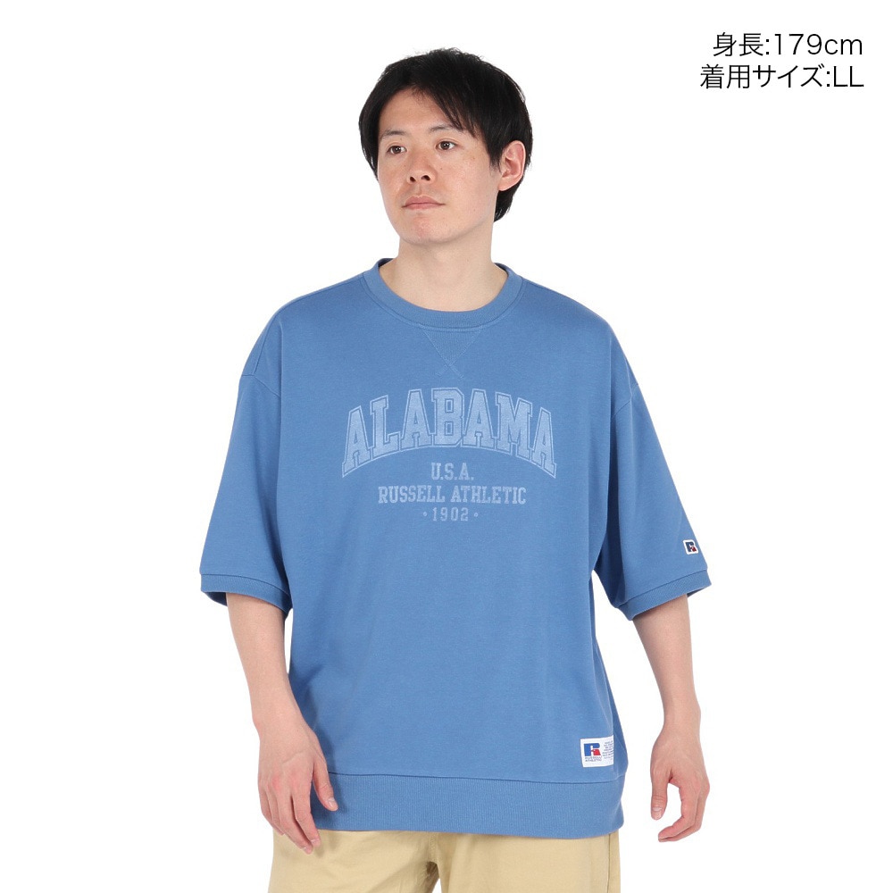 ラッセル（RUSSELL）（メンズ）ミニ裏毛スウェットTシャツ RBM25S0013 RBLU