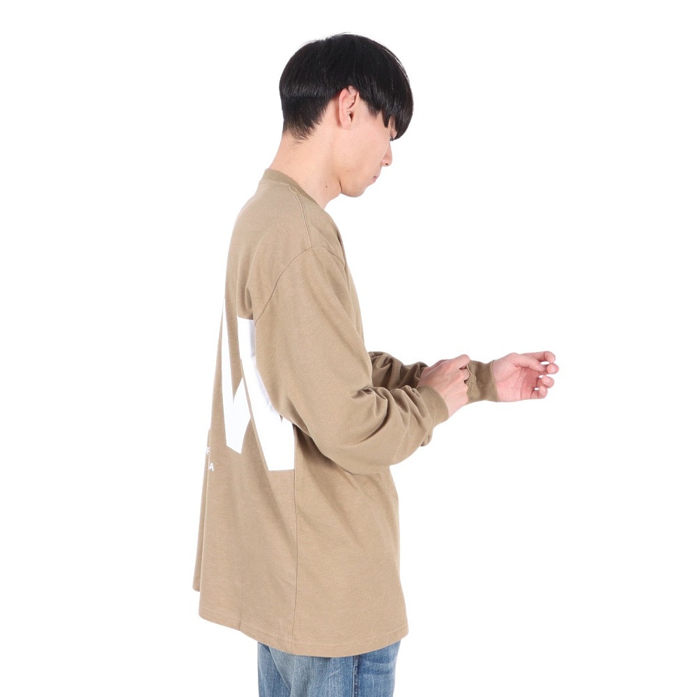 ニューエラ（NEW ERA）（メンズ、レディース）長袖 オーバーサイズド コットン Tシャツ Zoom Up Logo 14324693