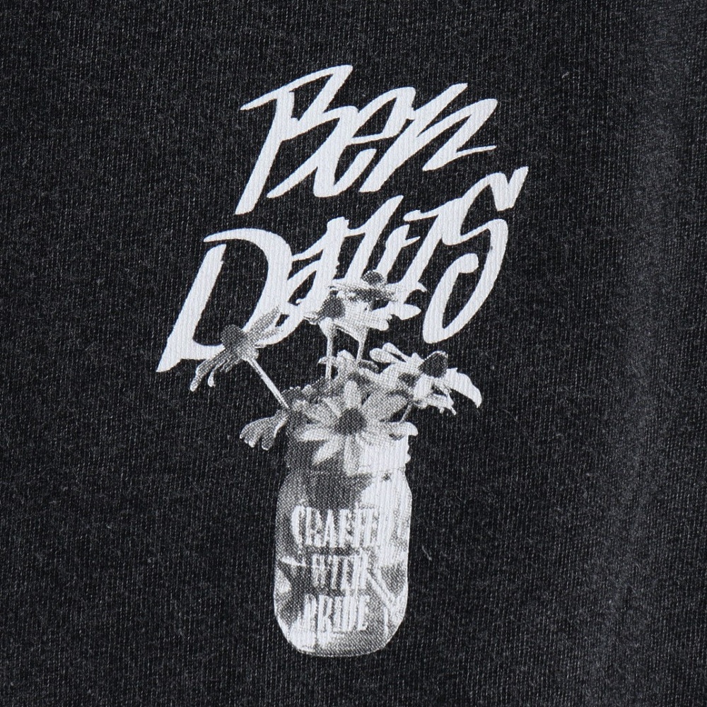 ベンデイビス（BEN DAVIS）（メンズ）VASEブリーチ加工 長袖Tシャツ 25380043-BLK