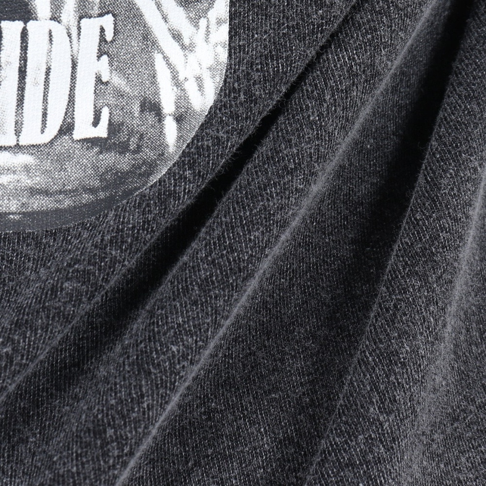 ベンデイビス（BEN DAVIS）（メンズ）VASEブリーチ加工 長袖Tシャツ 25380043-BLK