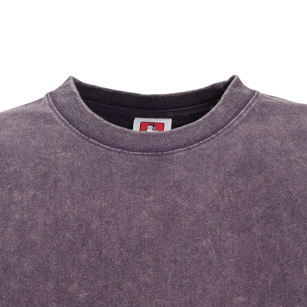 ベンデイビス（BEN DAVIS）（メンズ）VASEブリーチ加工 長袖Tシャツ 25380043-PUL