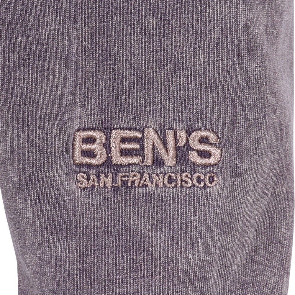 ベンデイビス（BEN DAVIS）（メンズ）パッチワーク ロゴブリーチ加工 長袖Tシャツ 25380044-PUL