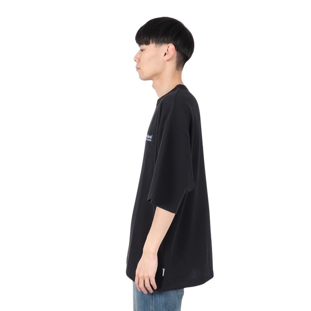 ベンデイビス（BEN DAVIS）（メンズ）ドローコード付ヘビーウェイト ワンポイントロゴ 半袖Tシャツ 25580003-BLK