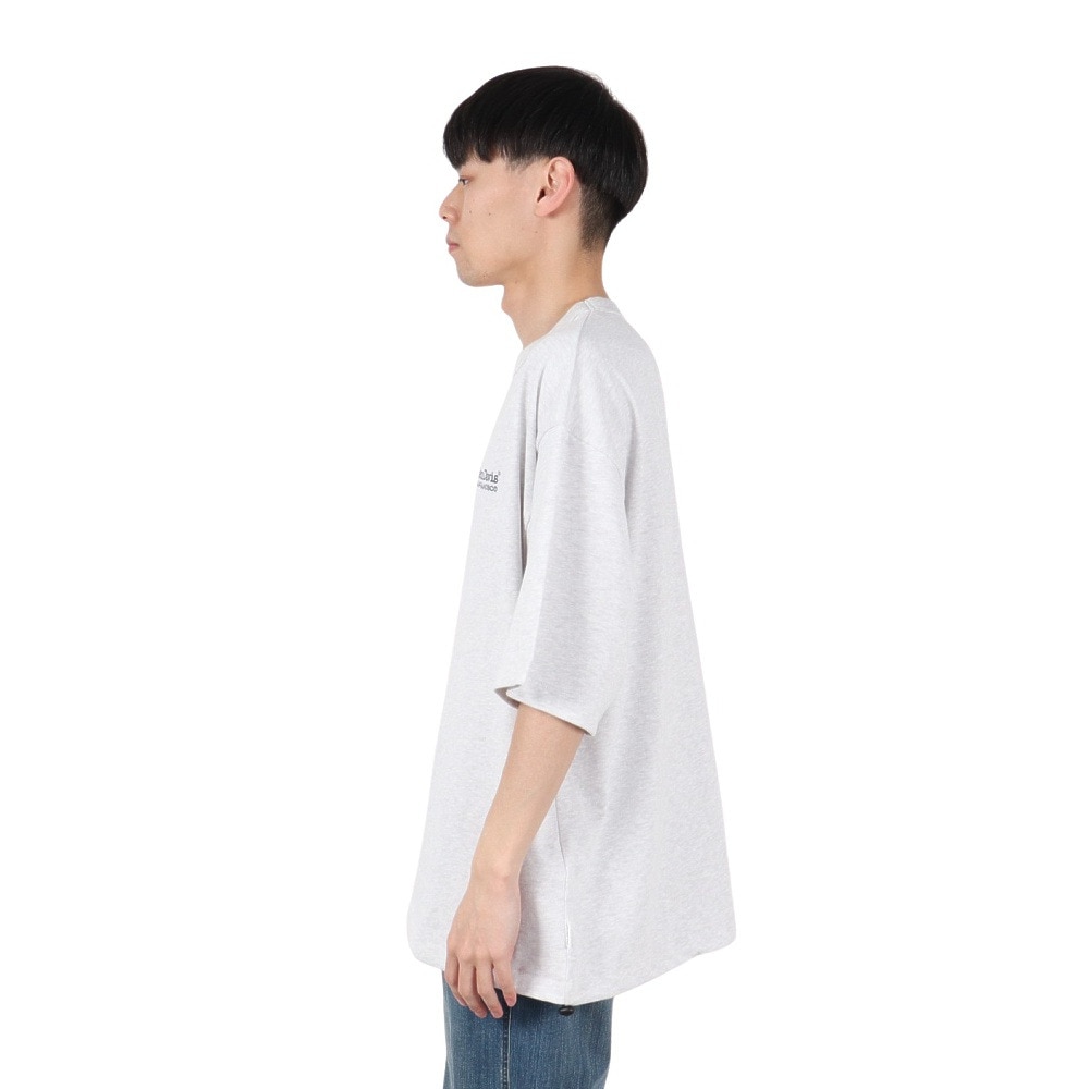 ベンデイビス（BEN DAVIS）（メンズ）ドローコード付ヘビーウェイト ワンポイントロゴ 半袖Tシャツ 25580003-LGRY
