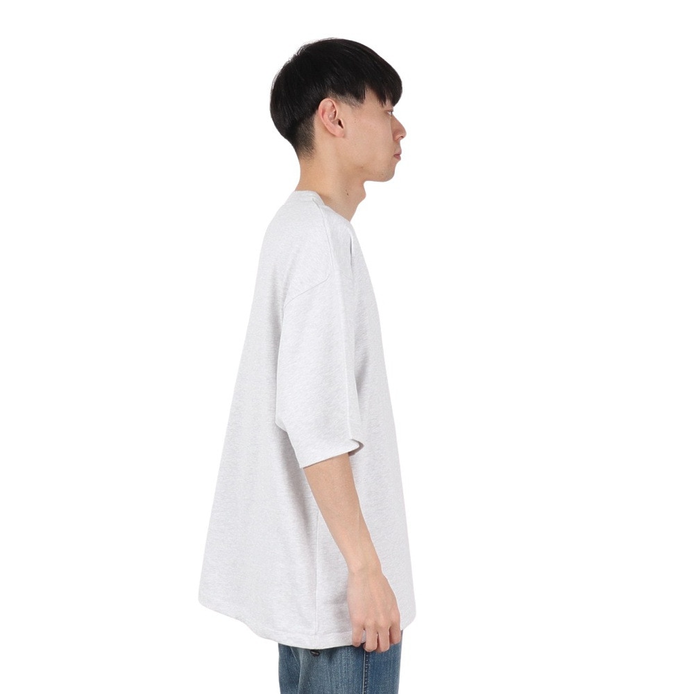 ベンデイビス（BEN DAVIS）（メンズ）ドローコード付ヘビーウェイト ワンポイントロゴ 半袖Tシャツ 25580003-LGRY