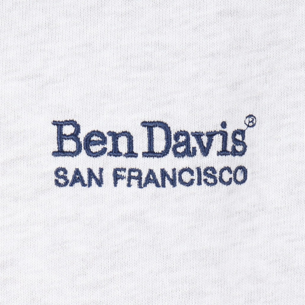 ベンデイビス（BEN DAVIS）（メンズ）ドローコード付ヘビーウェイト ワンポイントロゴ 半袖Tシャツ 25580003-LGRY