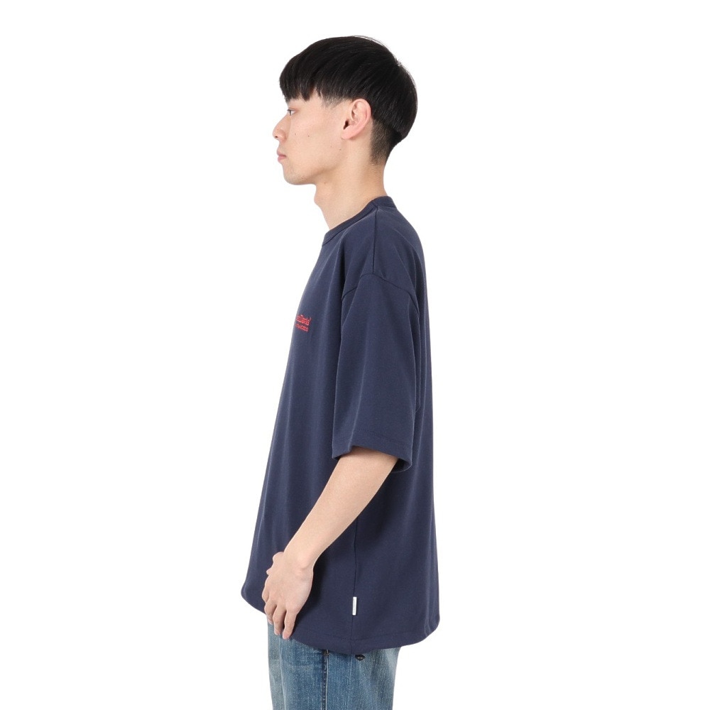 ベンデイビス（BEN DAVIS）（メンズ）ドローコード付ヘビーウェイト ワンポイントロゴ 半袖Tシャツ 25580003-NVY